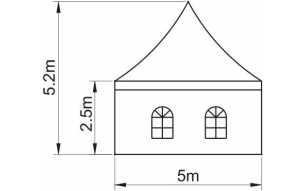 5米尖頂篷房尺寸